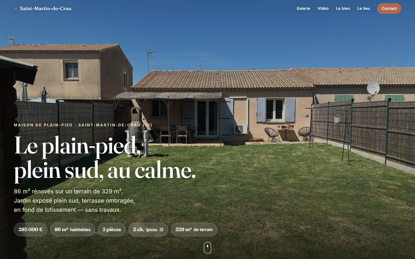 Aperçu du site d'annonce immobilière Saint-Martin-de-Crau